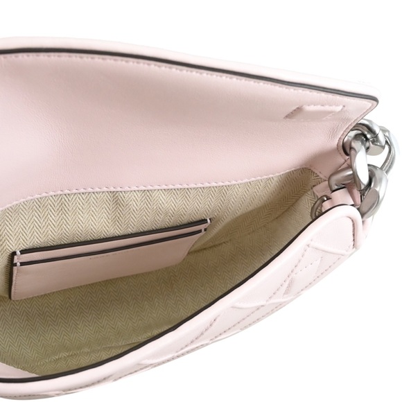 NWT Tory Burch Fleming Soft Mini Crescent Bag in Pale Pink - Picture 4 of 9